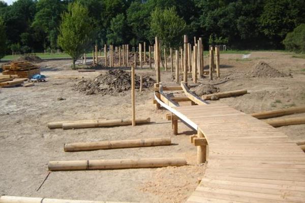 Passerelles en bois de chêne