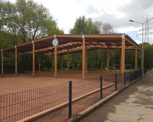 Toiture sur terrain de pétanque à Luxembourg-Ville